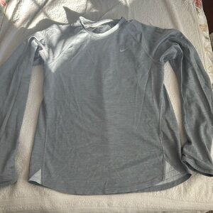 Nike running dry-fit long sleeve grey shirt size medium